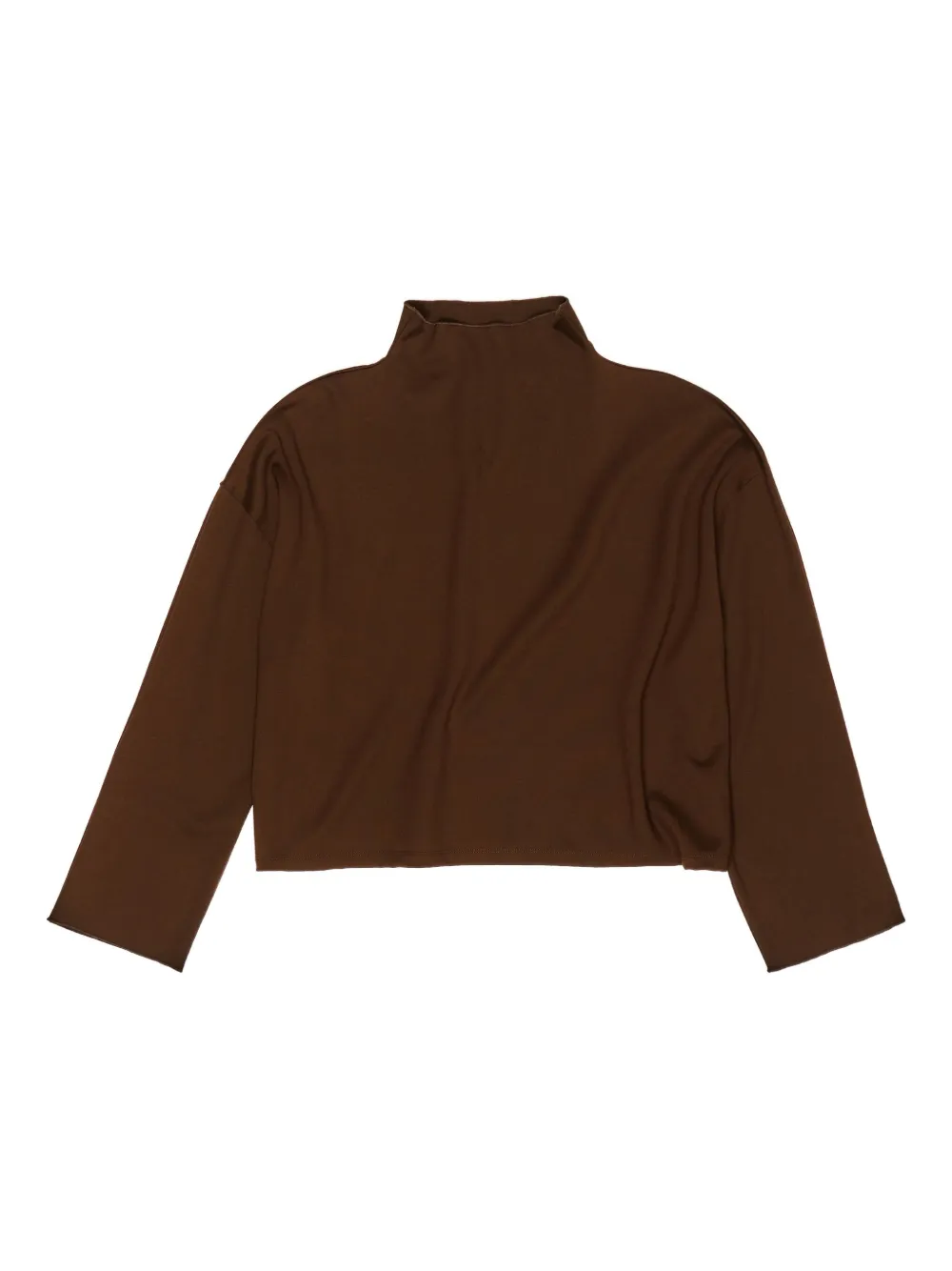 Bimba y Lola Funnel-neck long-sleeve top | Brown | Image 1