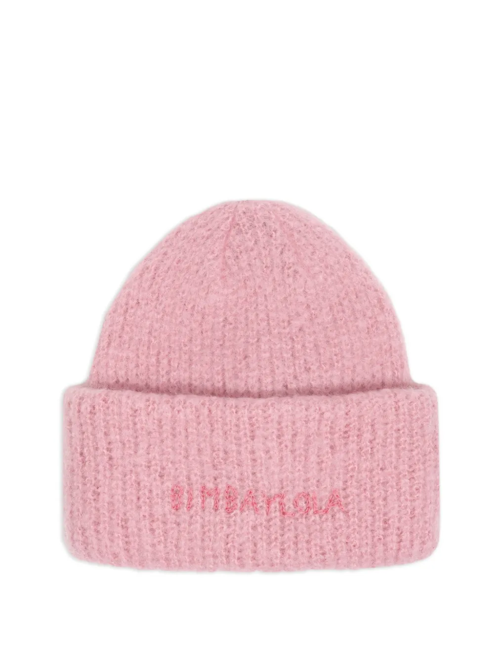 Bimba Y Lola Embroidered Beanie Hat In Pink