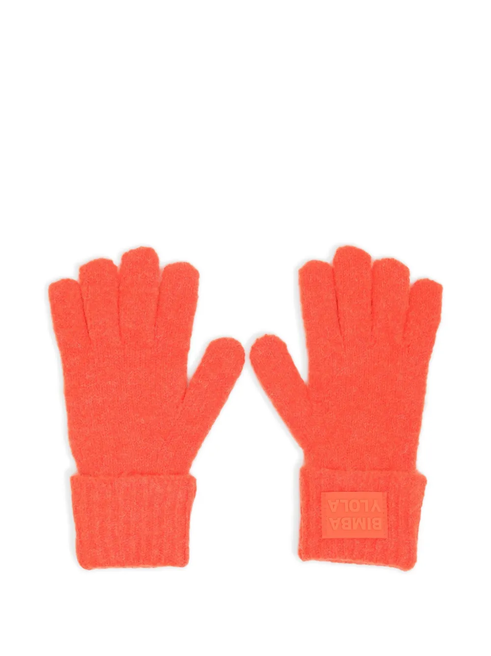 Bimba y Lola logo-patch gloves | Orange | Image 1
