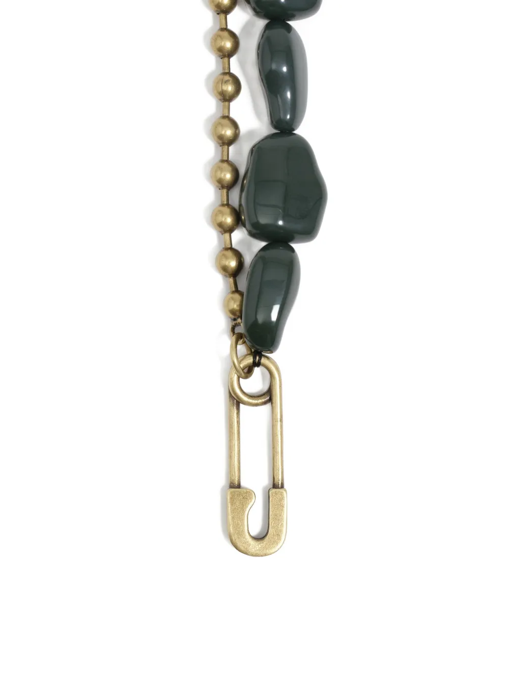 Bimba Y Lola Safety-pin Beaded Bracelet In Multi