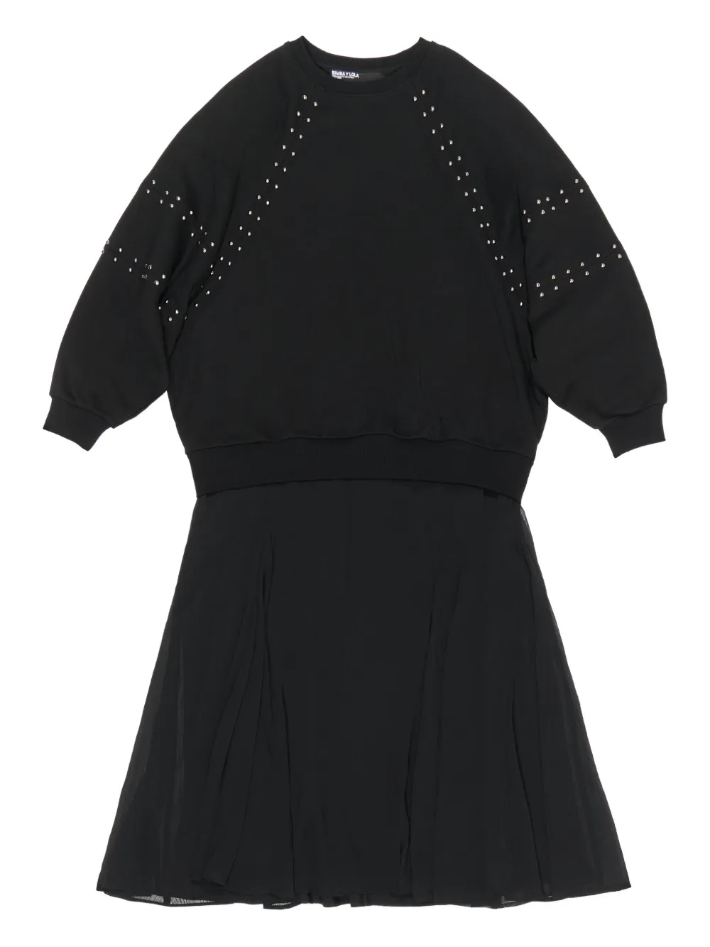 Bimba y Lola vestido con apliques | negro | Image 1