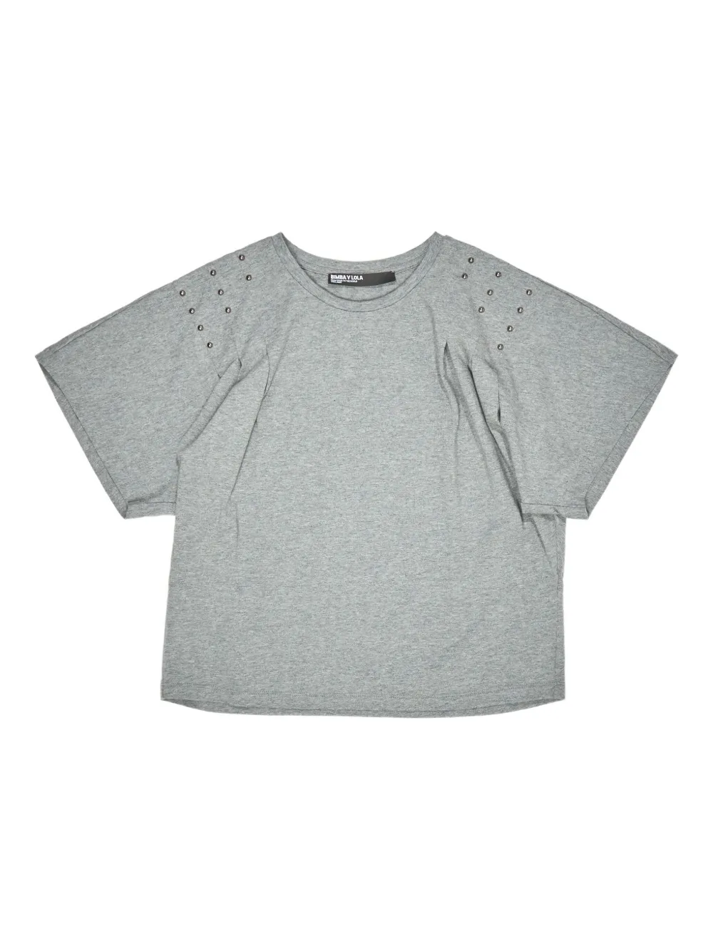 Bimba y Lola stud-detail T-shirt | Grey | Image 1
