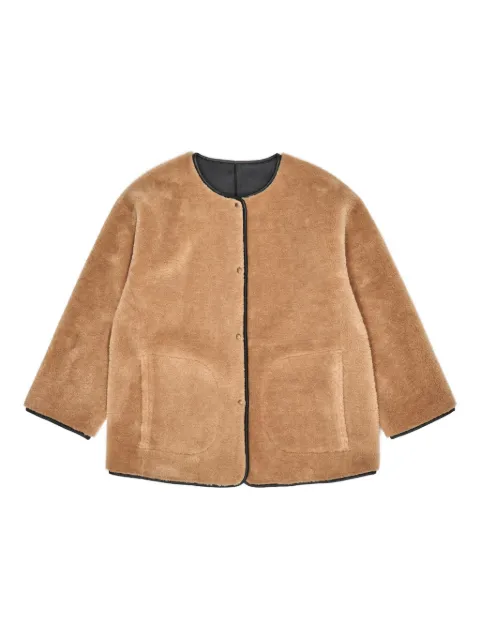 Bimba y Lola fur-textured reversible jacket