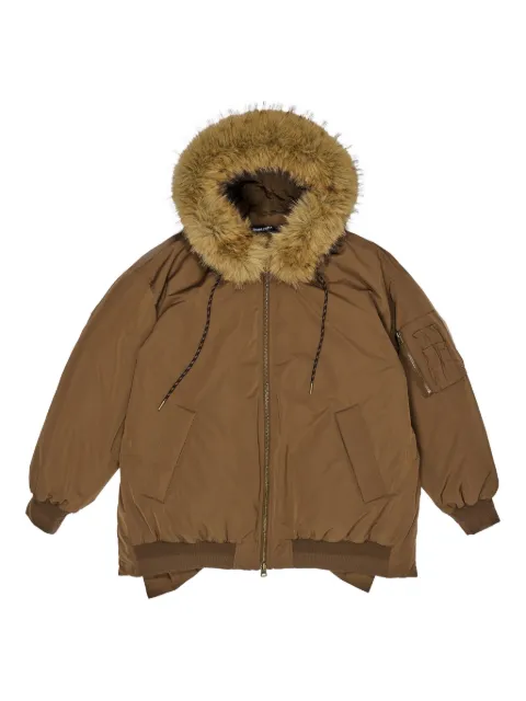 Bimba y Lola fur hooded jacket