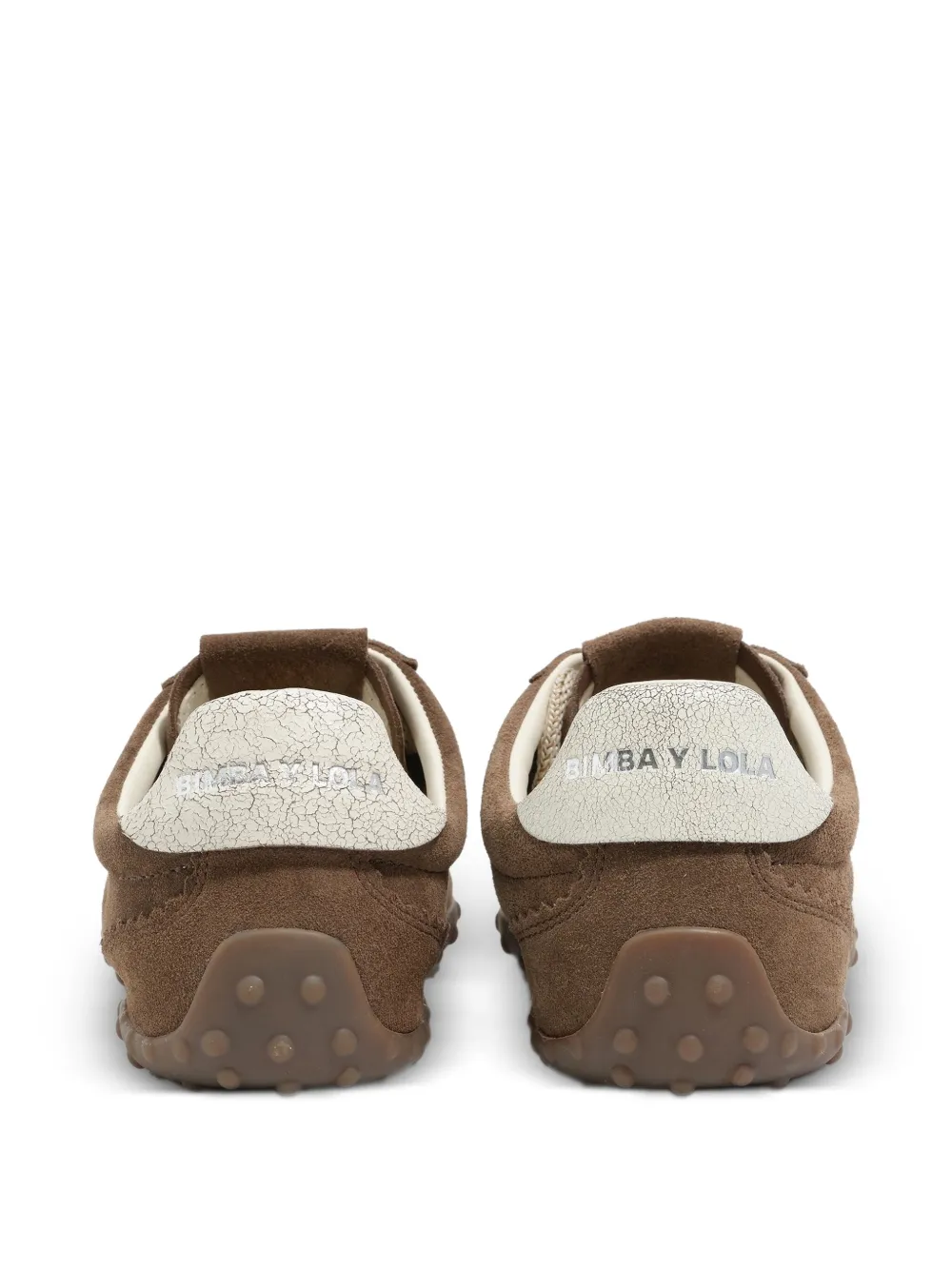 Bimba Y Lola Lace-up Panelled Sneakers In Animal Print