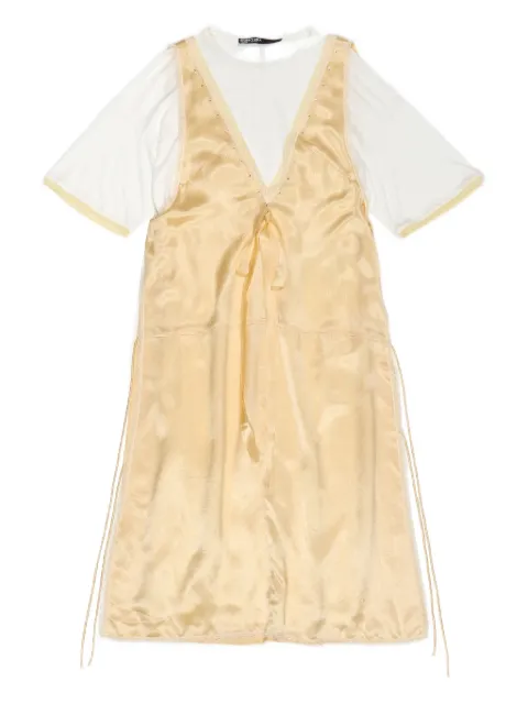 Bimba y Lola vestido estilo playera con ribete de encaje