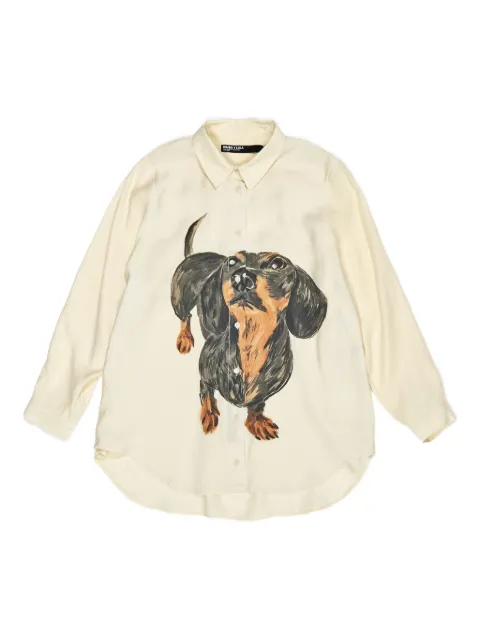 Bimba y Lola dog print buttoned shirt