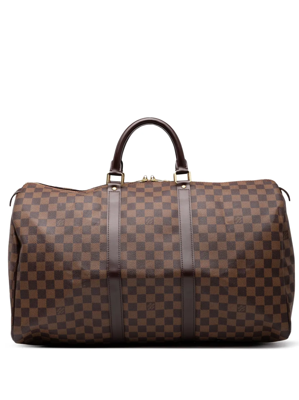 Louis Vuitton Pre-Owned 2006 Damier Ebene Keepall 50 travel bag - ブラウン Louis Vuitton Pre-Owned 2006 Damier Ebene Keepall 50 travel bag - ブラウン