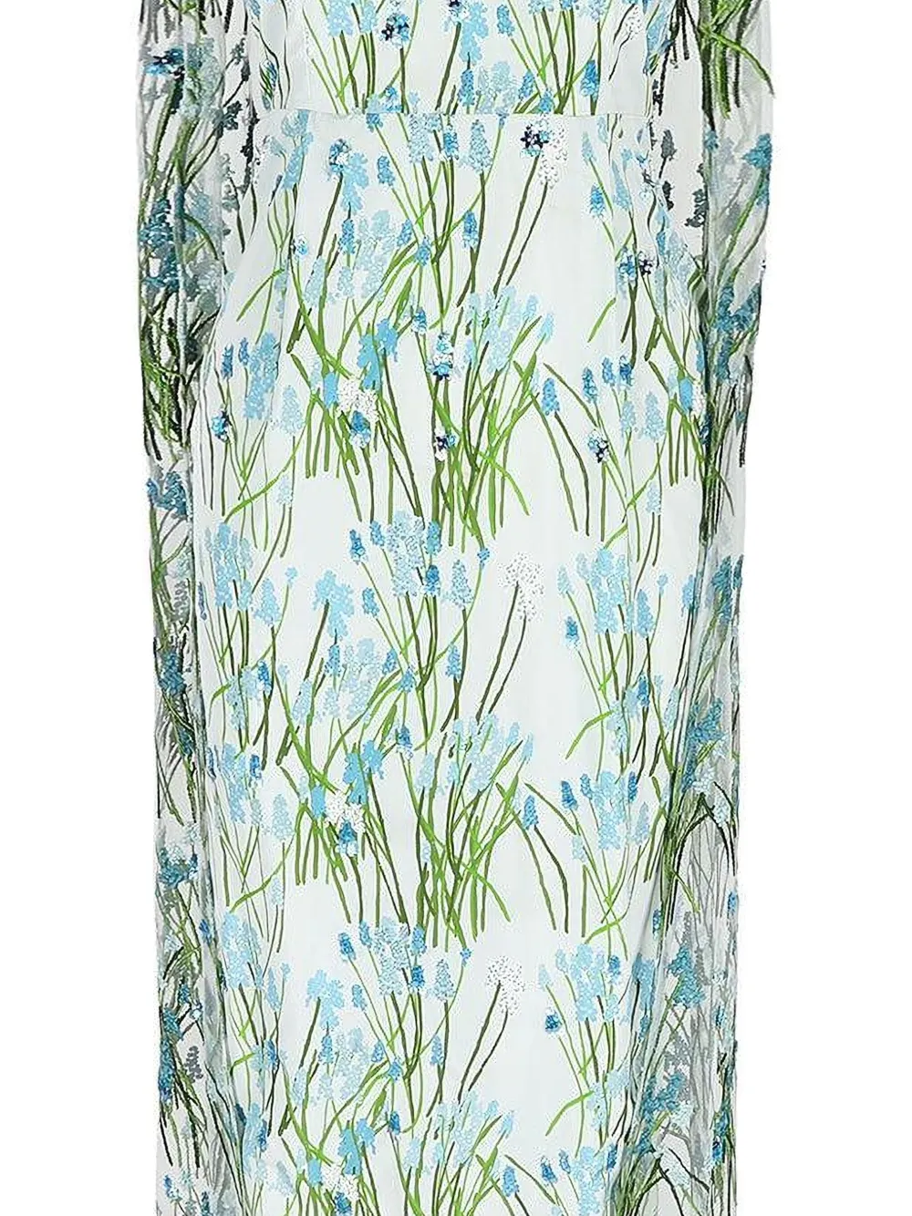 Bernadette Charlene jurk met bloemenprint - Wit