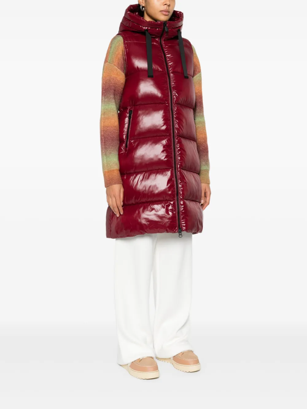Save The Duck Gilet met capuchon Rood