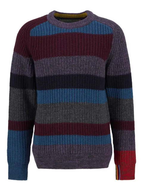 Paul Smith striped-pattern crew-neck sweater