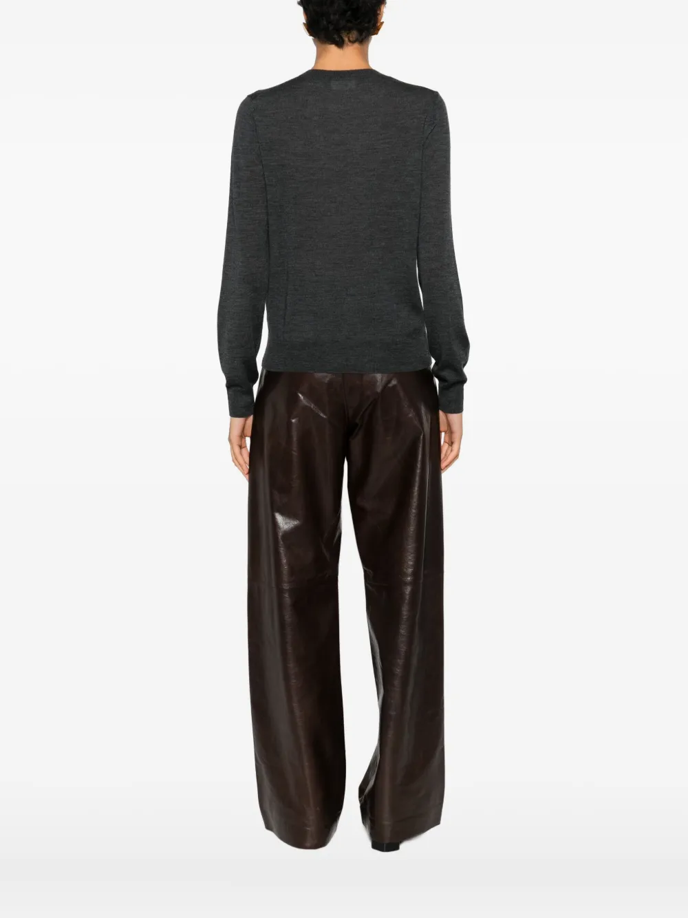P.a.r.o.s.h Round-neck Sweater In Gray