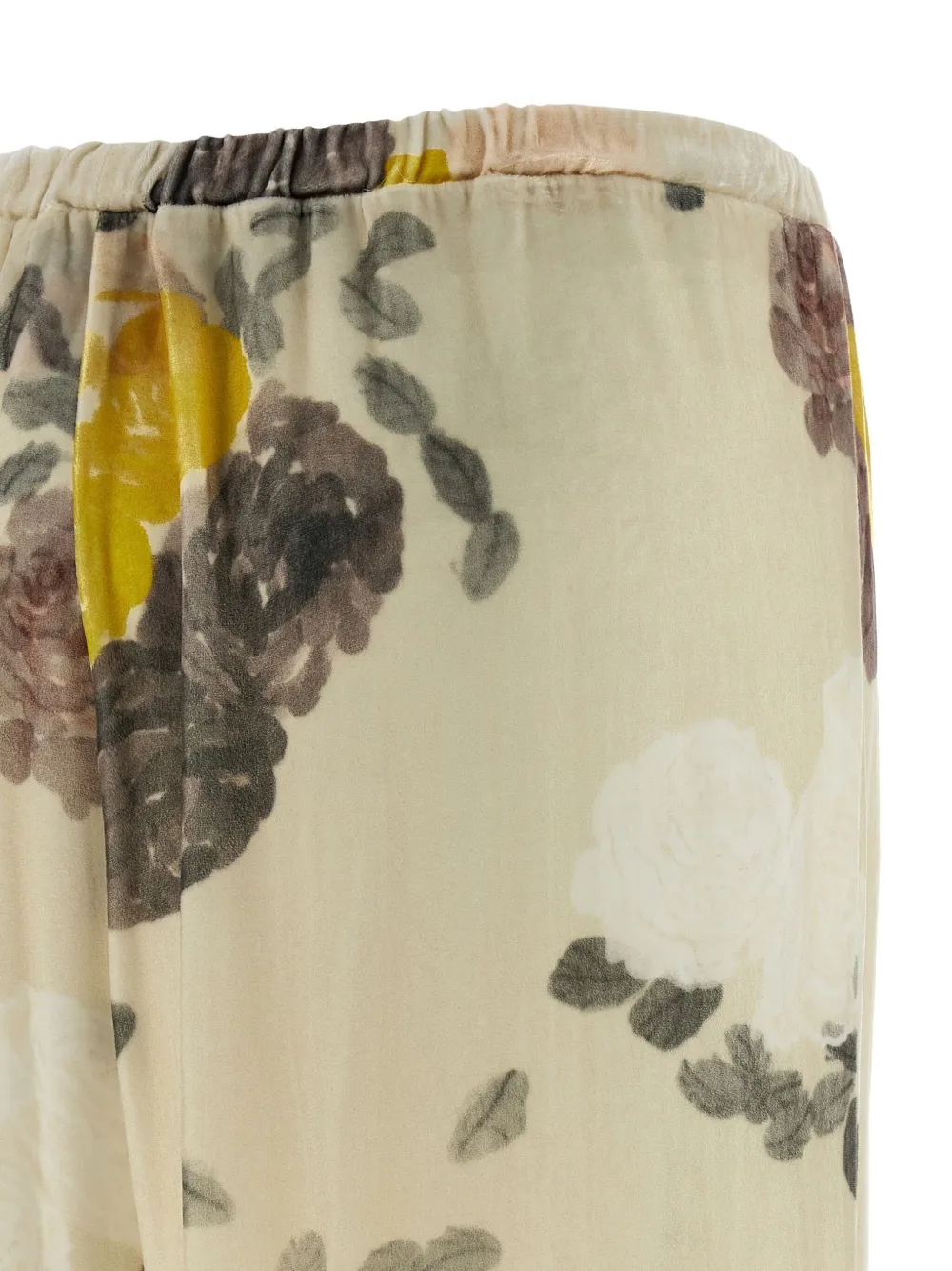  Bernadette Louis Print Elasticated Trousers - Neutrals 