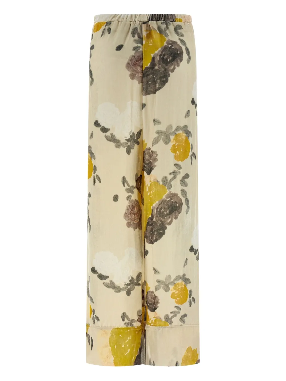 Bernadette Louis print elasticated trousers - Beige