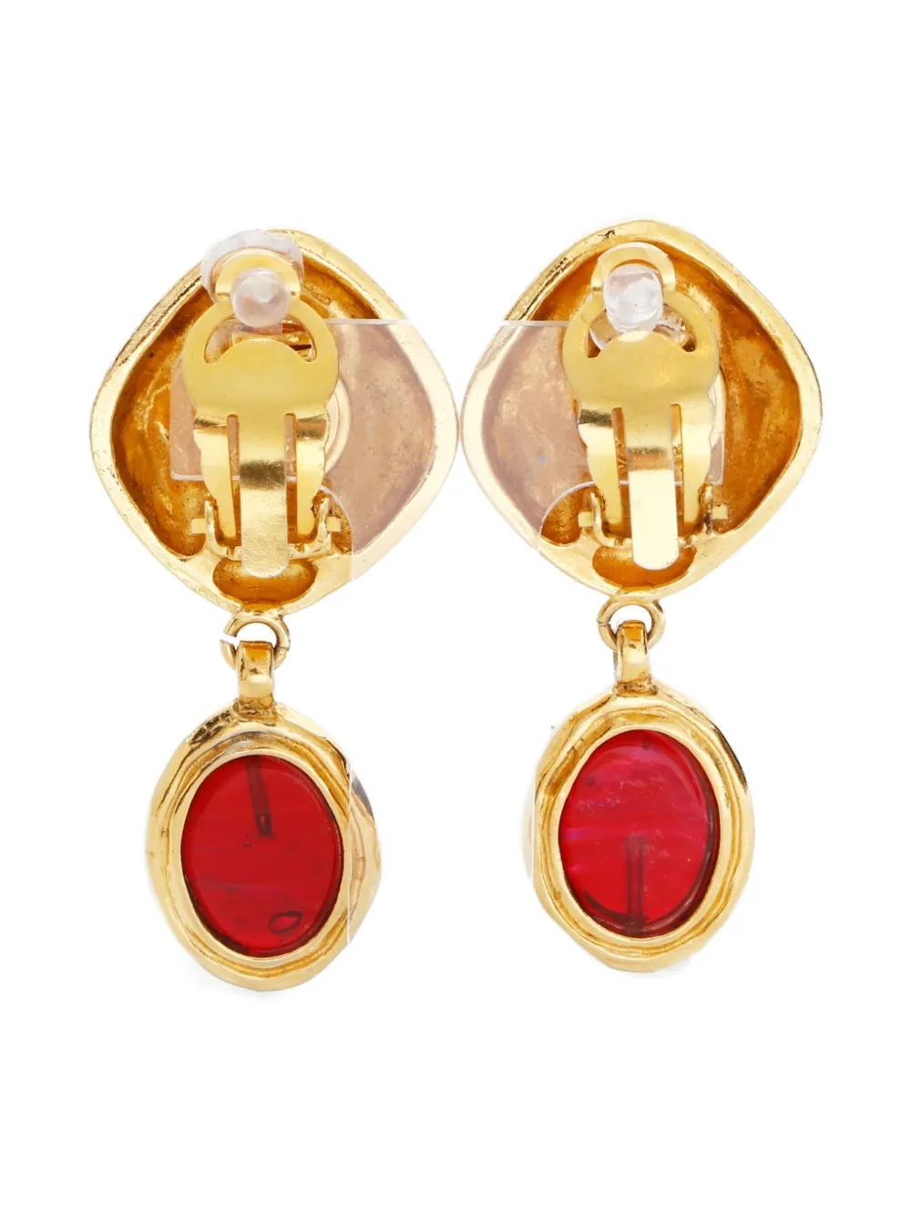 CHANEL Pre-Owned 1954-1985 ドロップ イヤリング - ゴールドトーン CHANEL Pre-Owned 1954-1985 ドロップ イヤリング - ゴールドトーン