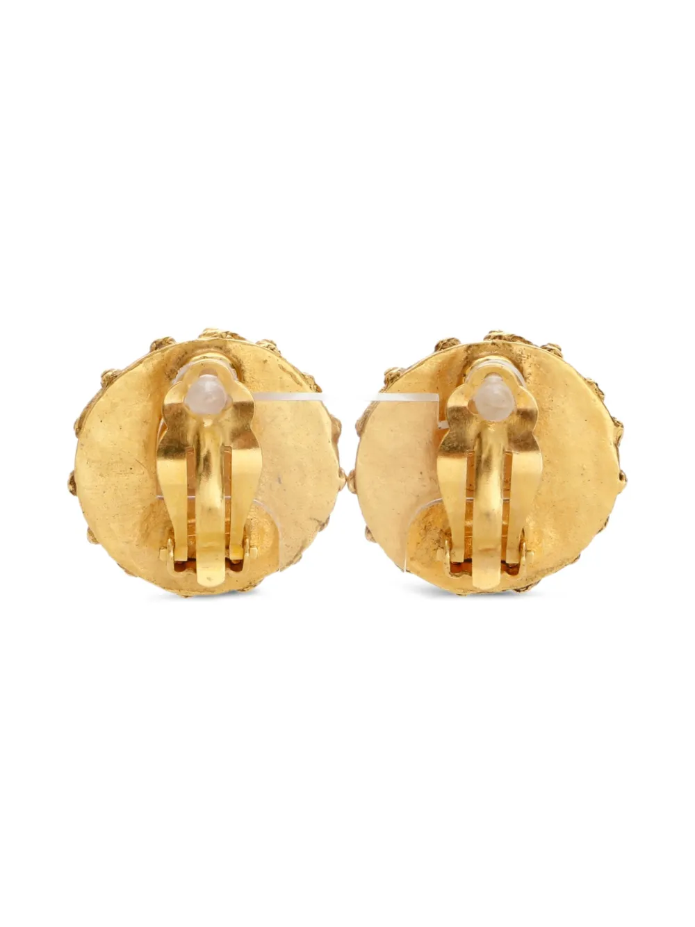 CHANEL Pre-Owned aretes de clip con logo CC 1994 | Image 2