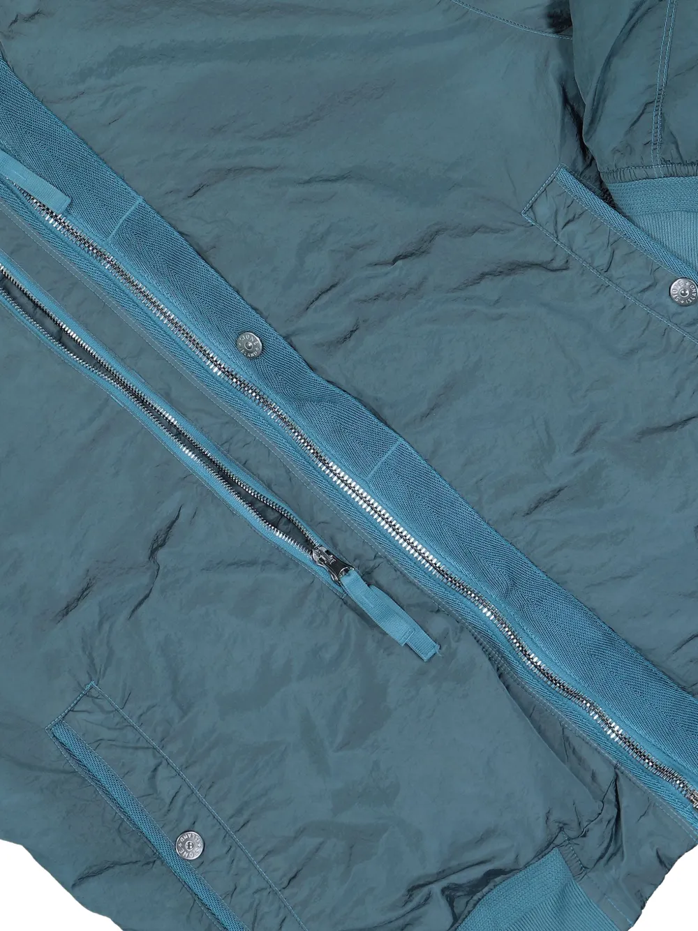 Stone Island zip-up front-pocket bomber jacket Blauw