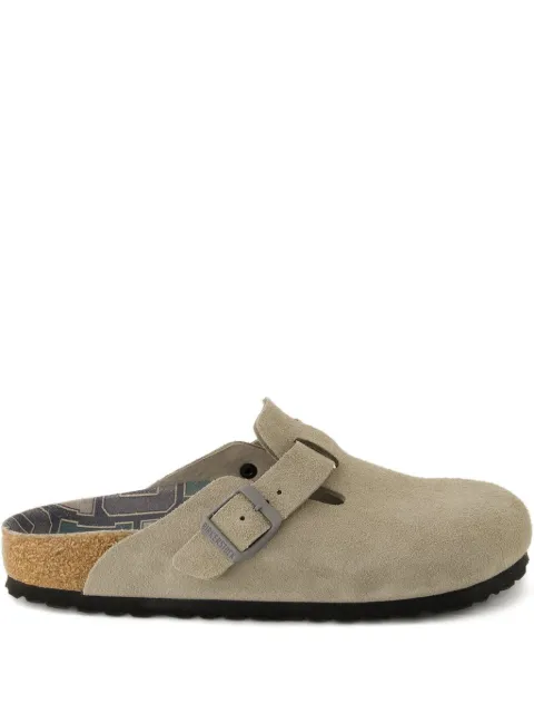 Birkenstock buckle boston mules