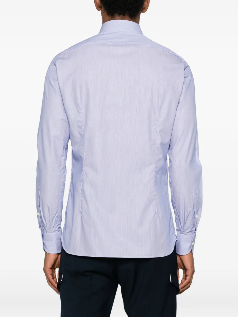 Truzzi Striped-pattern Shirt In Blue