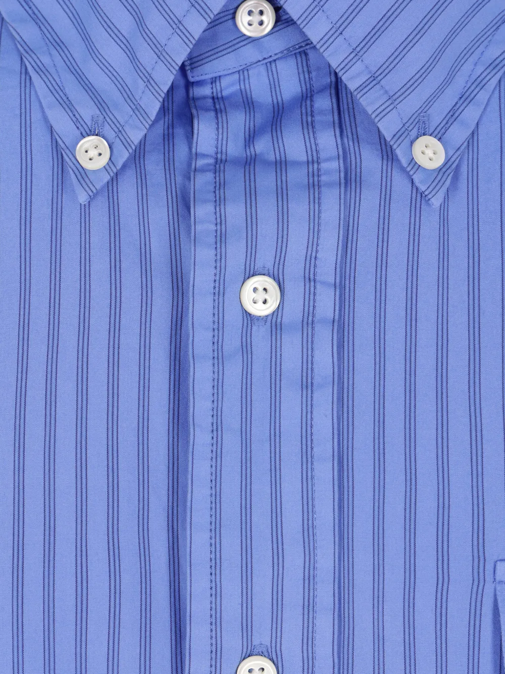  J.press Striped Pocket Shirt - Blue 
