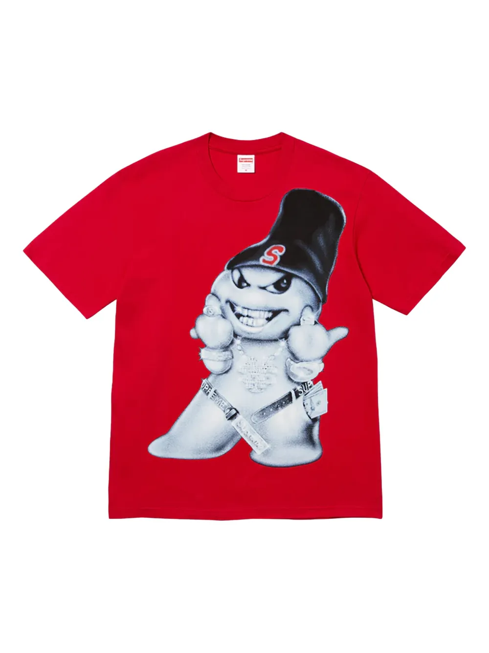 Supreme Snowman Graphic T-shirt In Red