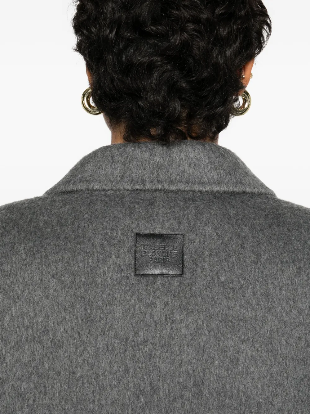 Isabelle Blanche Jas met dubbele rij knopen Grijs