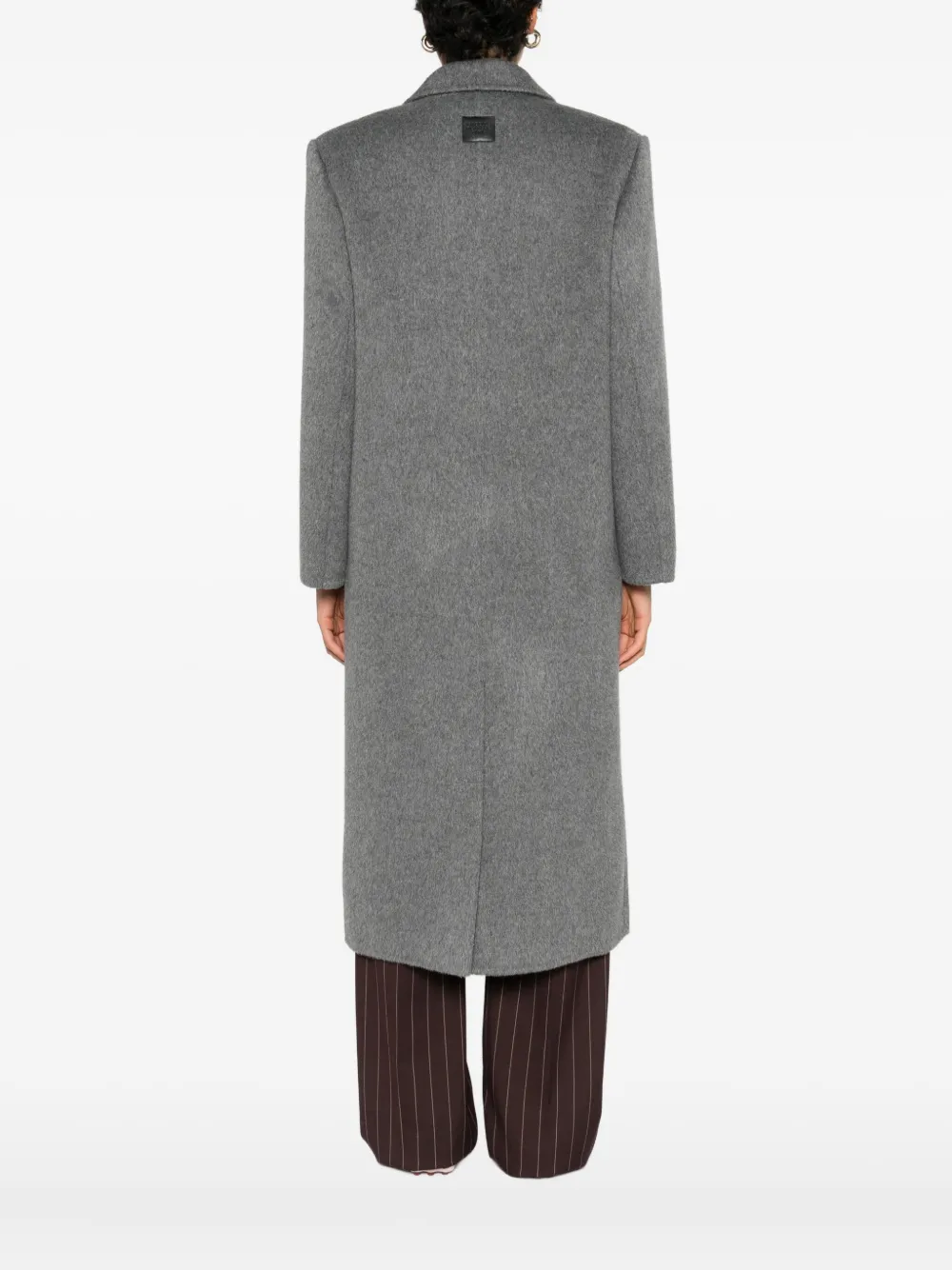 Isabelle Blanche Jas met dubbele rij knopen Grijs