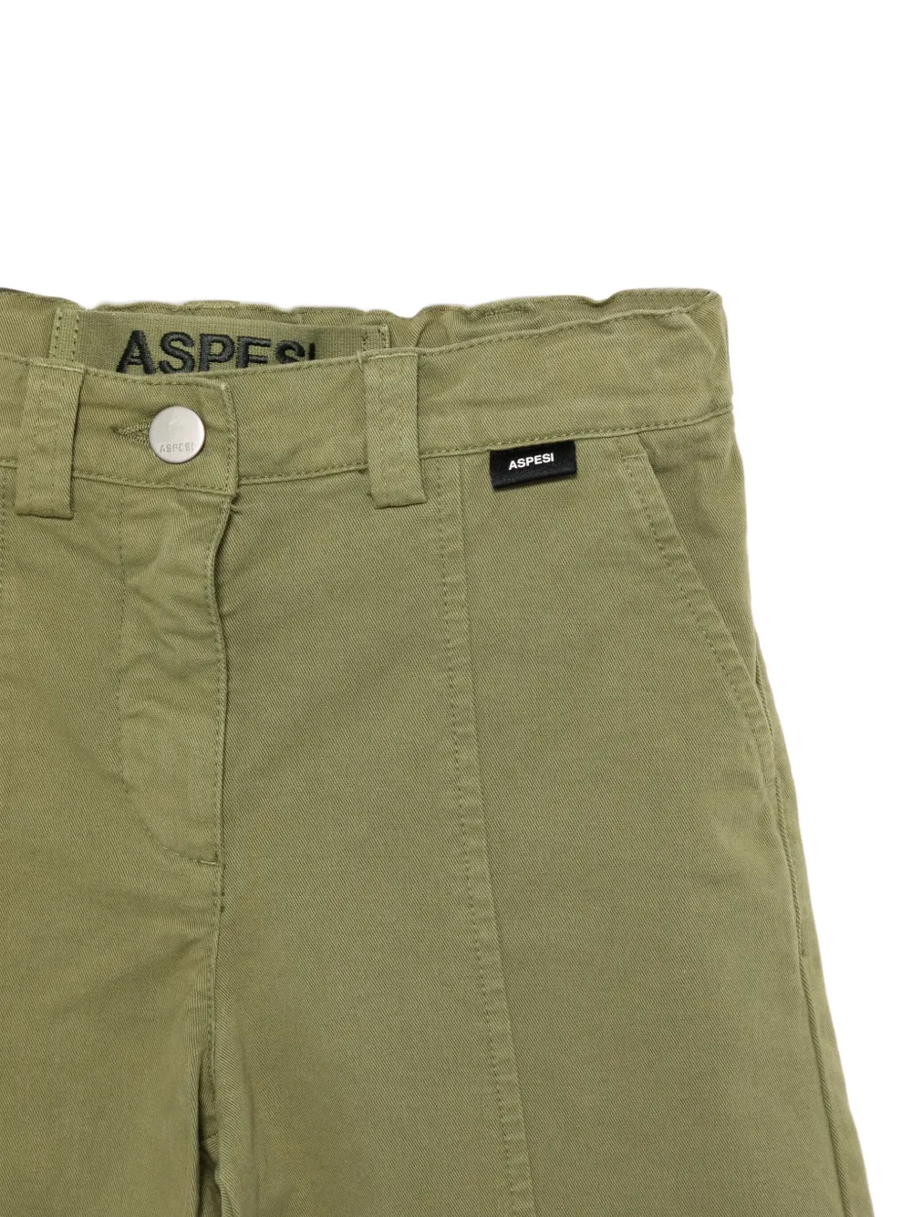 Aspesi Kids Broek met knoopsluiting Groen