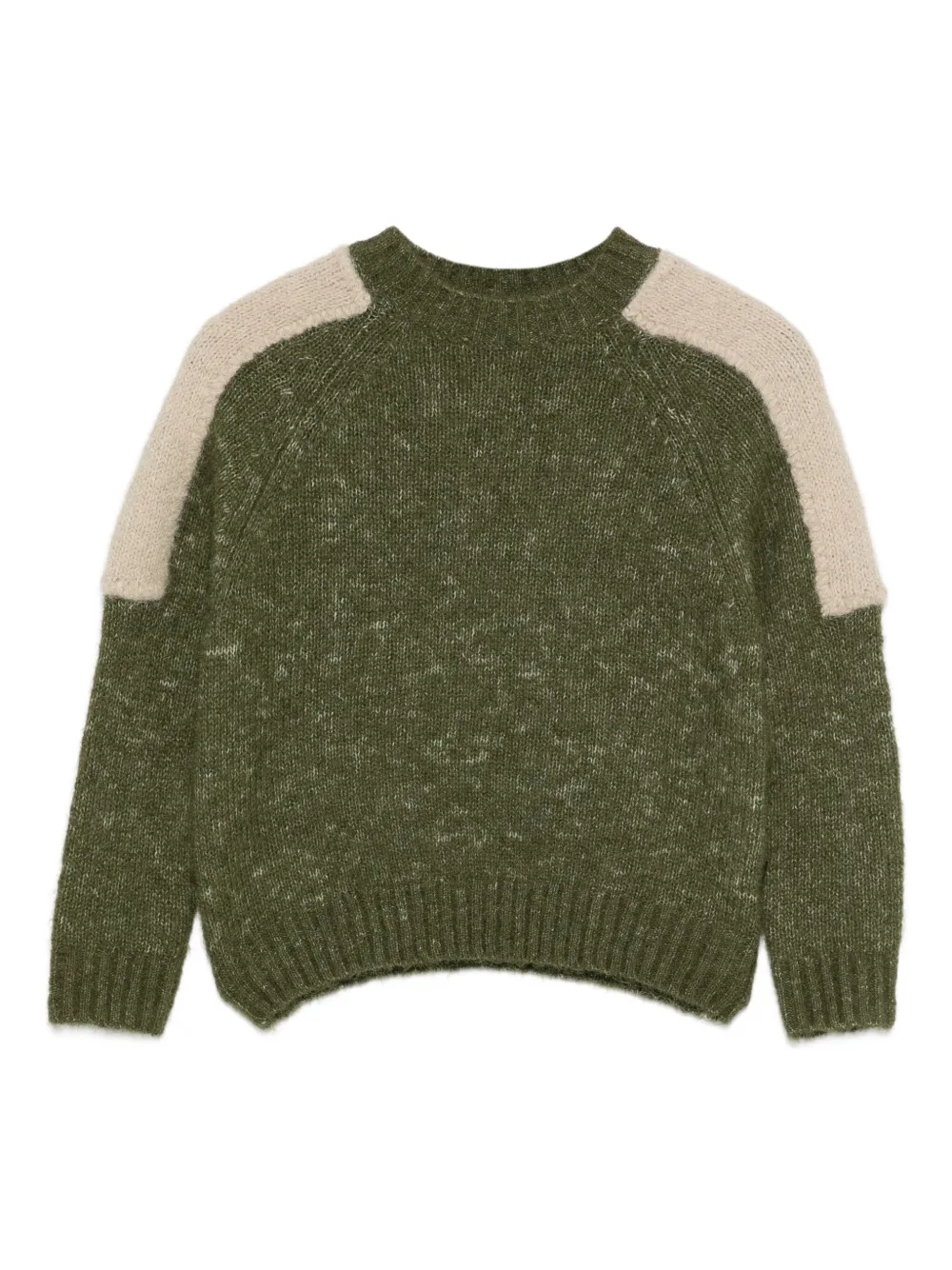 Aspesi Kids shoulder-panel sweater | Green | Image 1