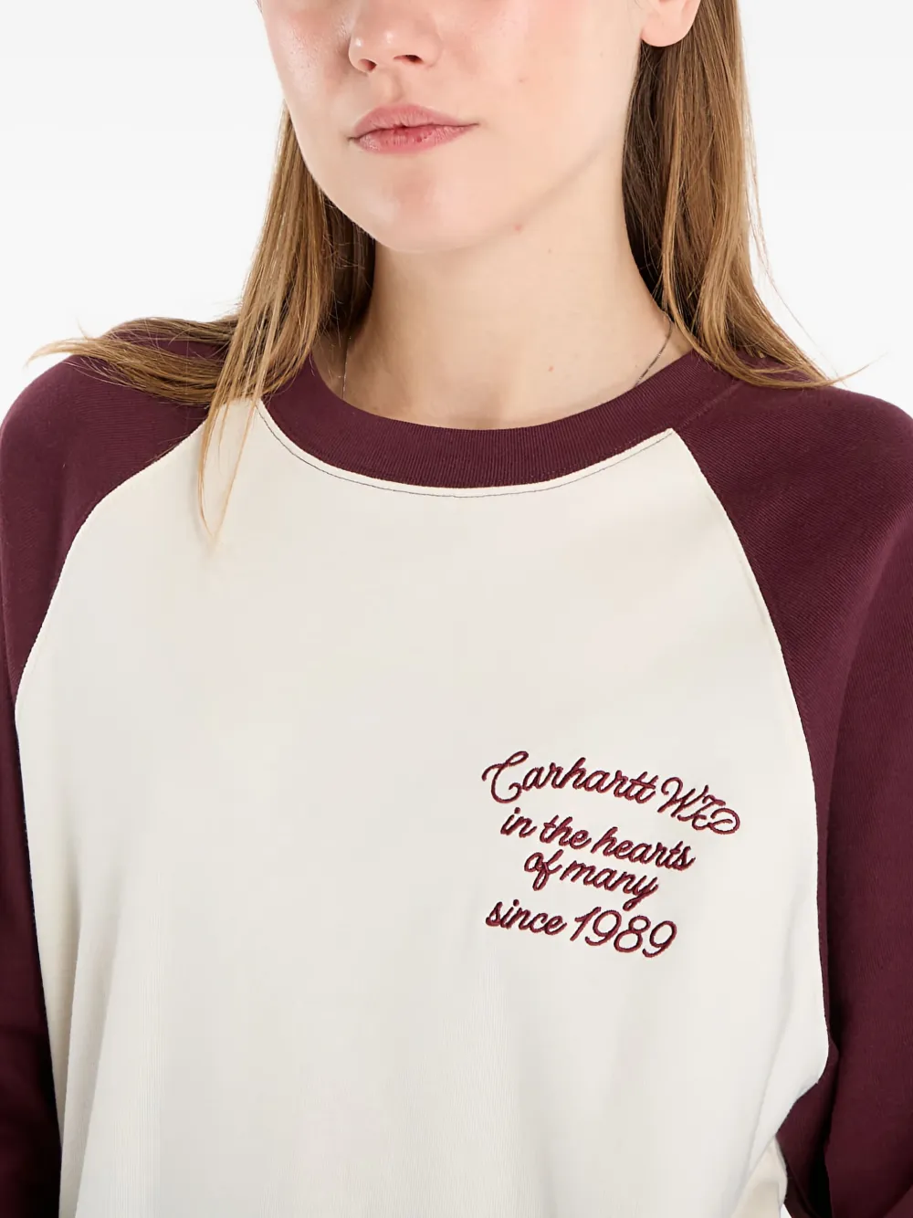 Carhartt Long Sleeve Alston T-shirt In Burgundy