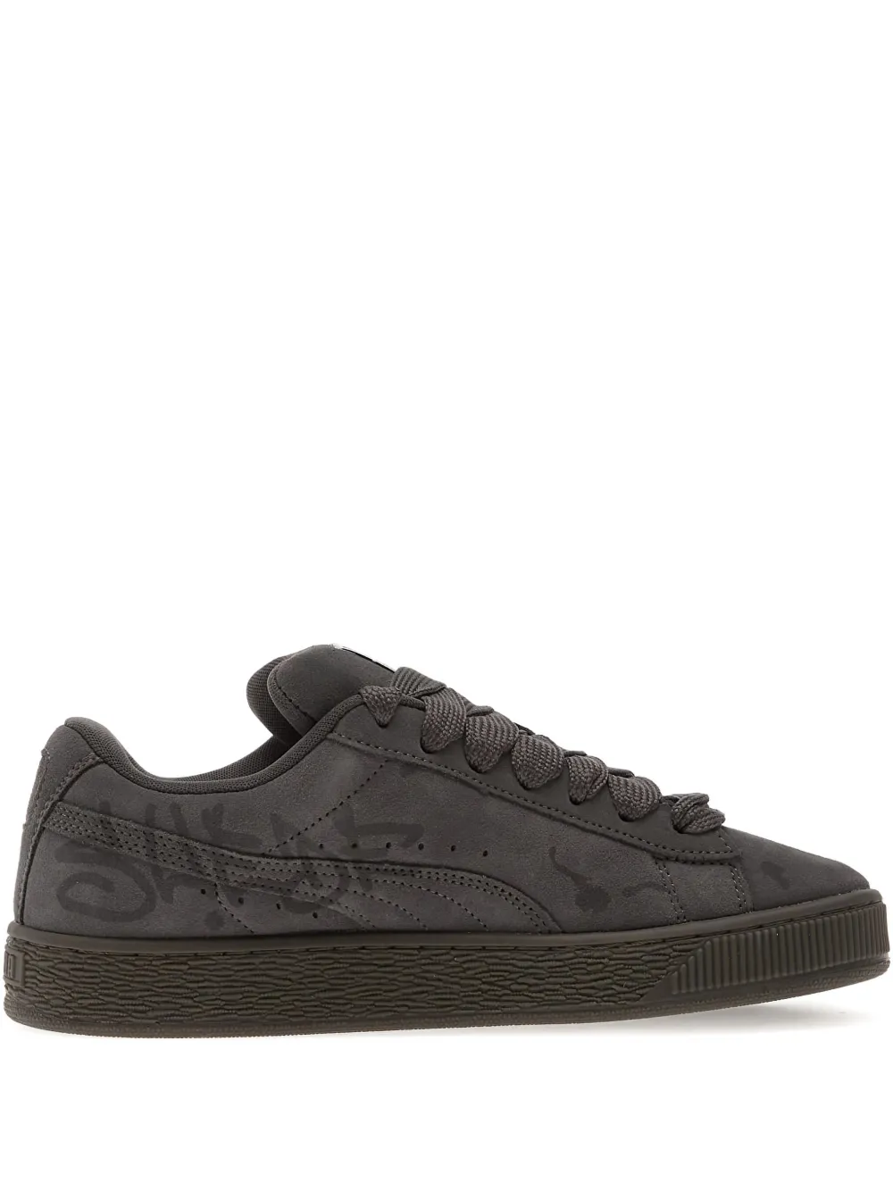 Puma Suede Xl Splatters Sneakers In Gray