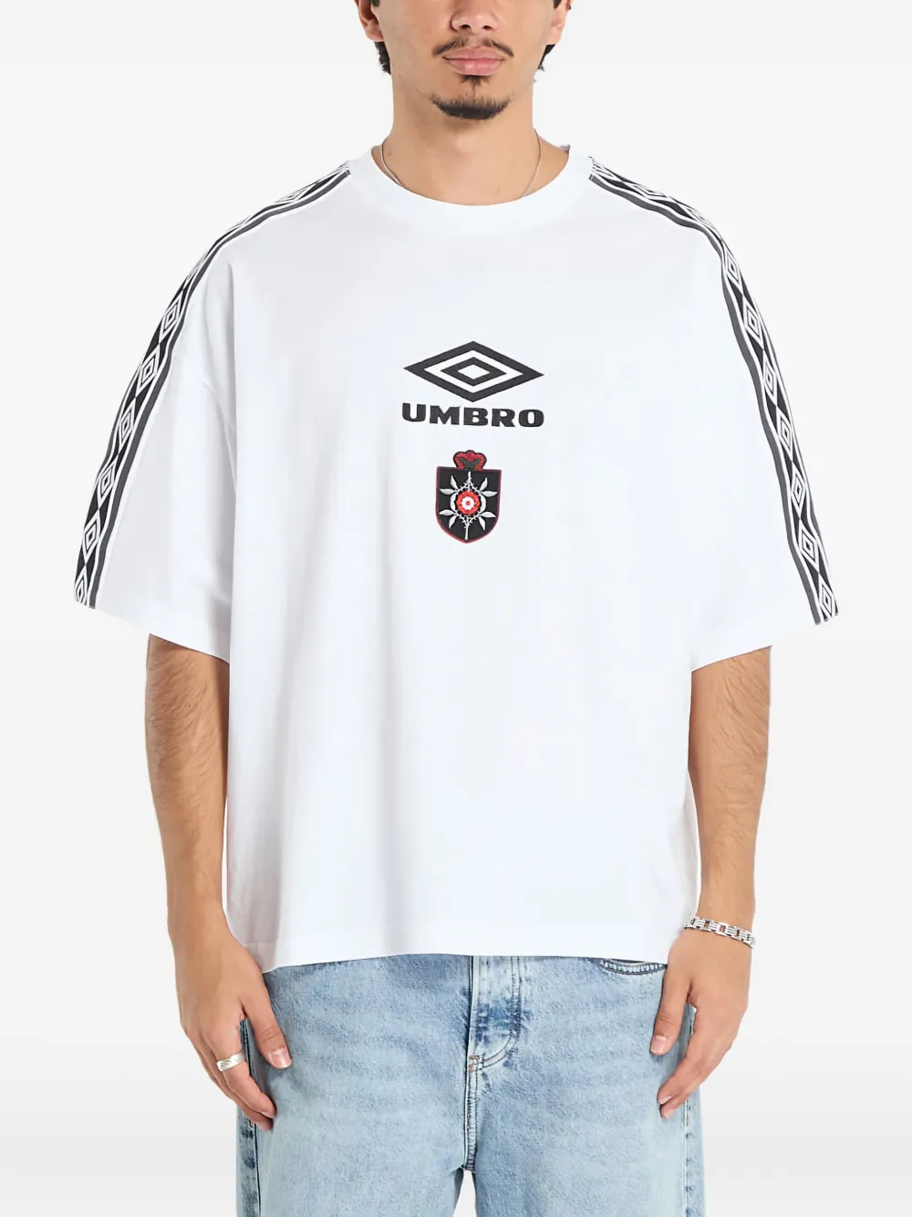 UMBRO ロゴテープ Tシャツ - ホワイト