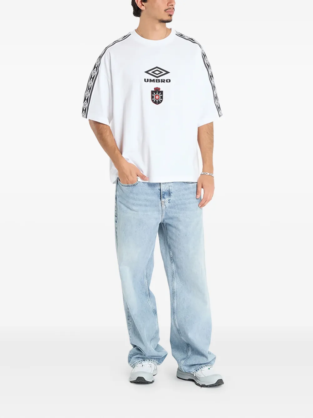 UMBRO logo-tape T-shirt - Wit