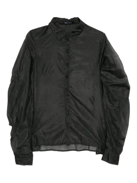 Rundholz see-through asymmetric shirt