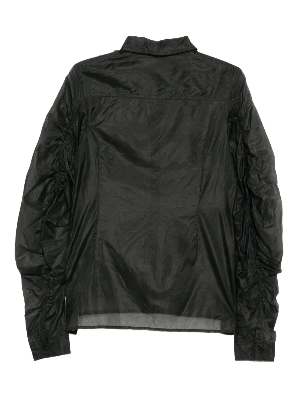 Rundholz Asymmetrische blouse met doorzichtige details - Zwart