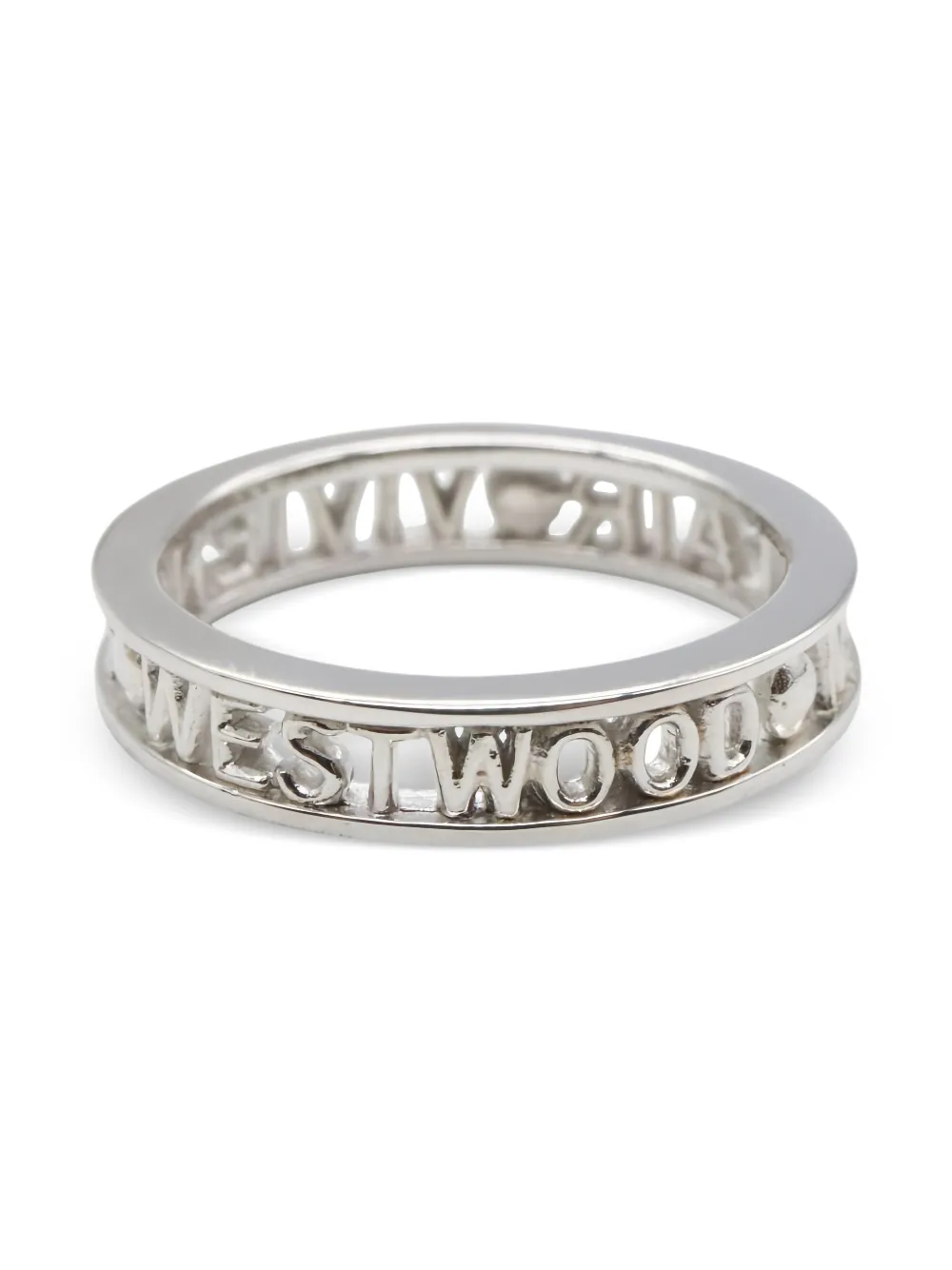 Vivienne Westwood Pre-Owned 20s Lettered Ring | Silver | FARFETCH CA