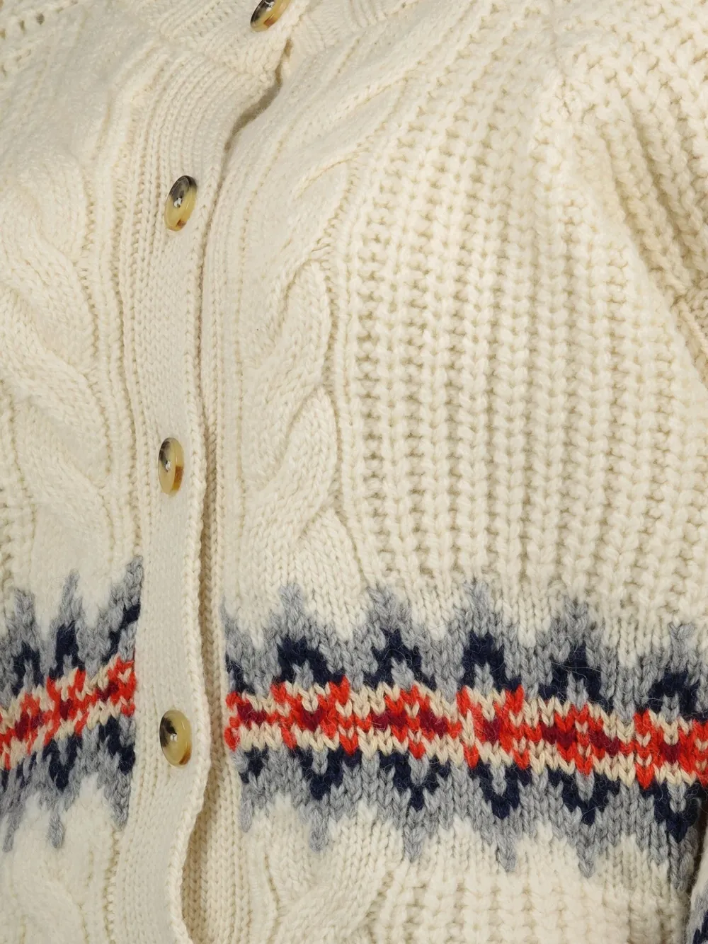 IRO Kabelgebreid vest Beige