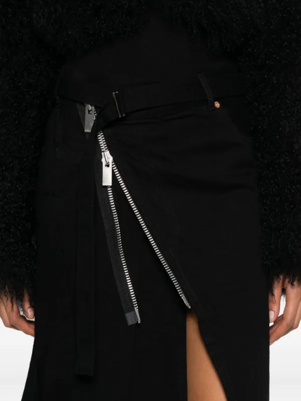 Sacai ジップスカート sacai(サカイ) 20SS Cotton Poplin Zipper Skirt コットン ポプリン