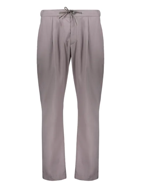 Herno pleated adjustable belt trousers