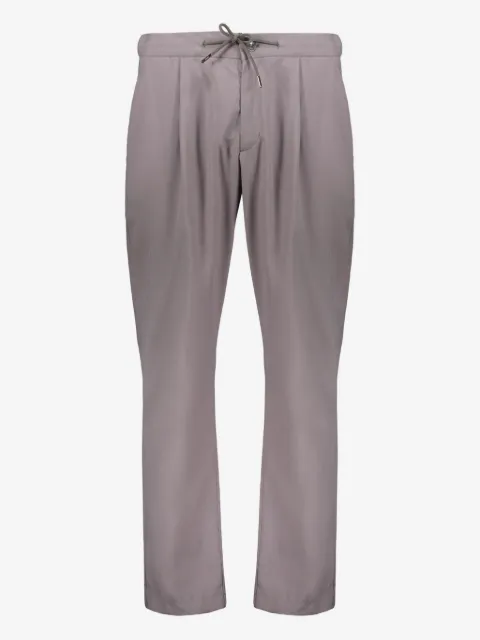 Herno pleated adjustable belt trousers