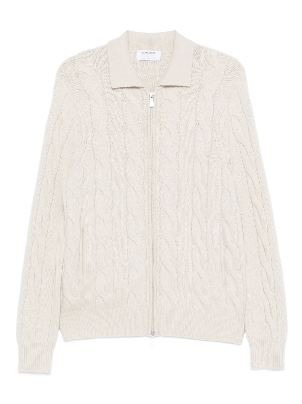 Gran Sasso x Casa Frumoasa cable-knit cardigan | Neutrals | Image 1