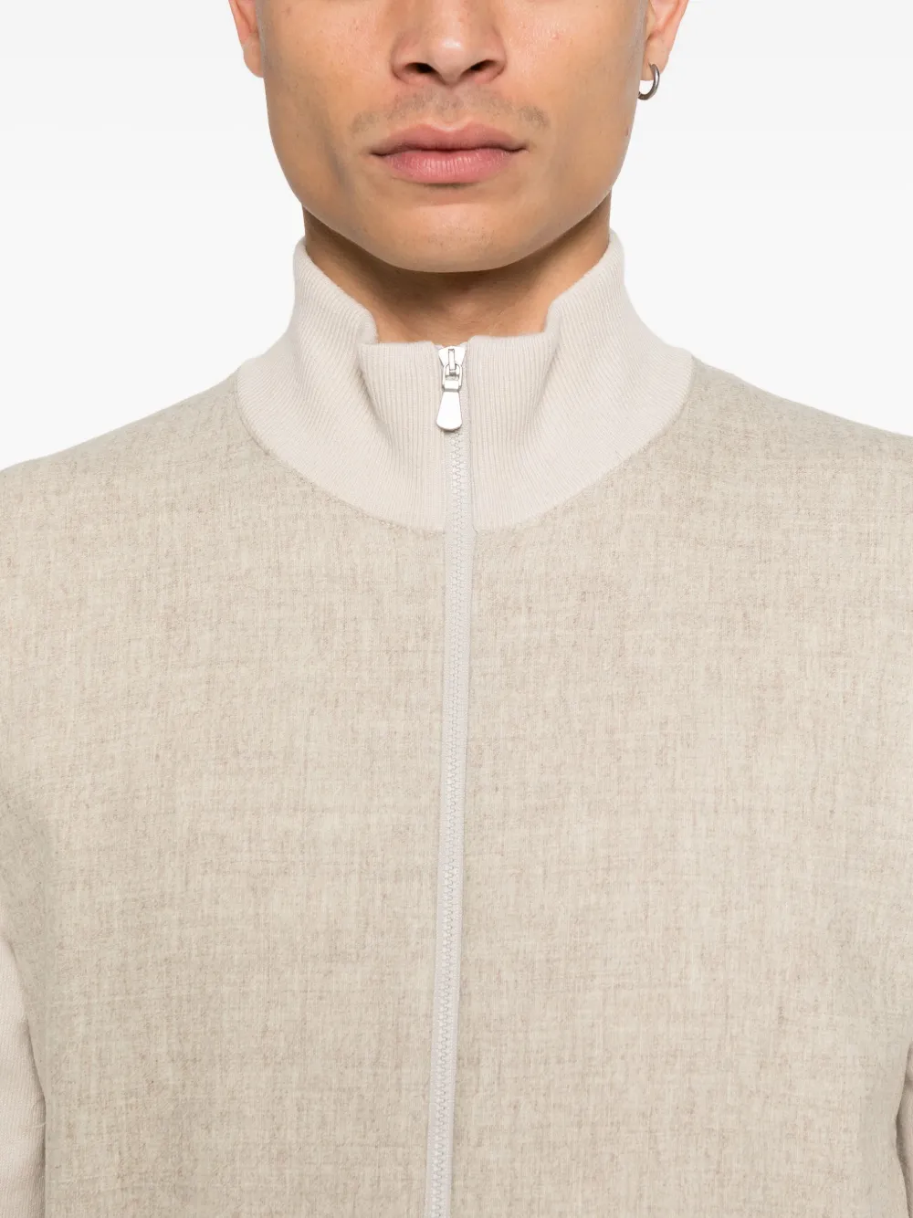 Gran Sasso Vest met rits Beige