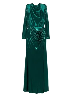 slim fit dress slacks Hunter Green Velvet V-Neck Bridesmaid Dress Sheath Floor-Length main image 0