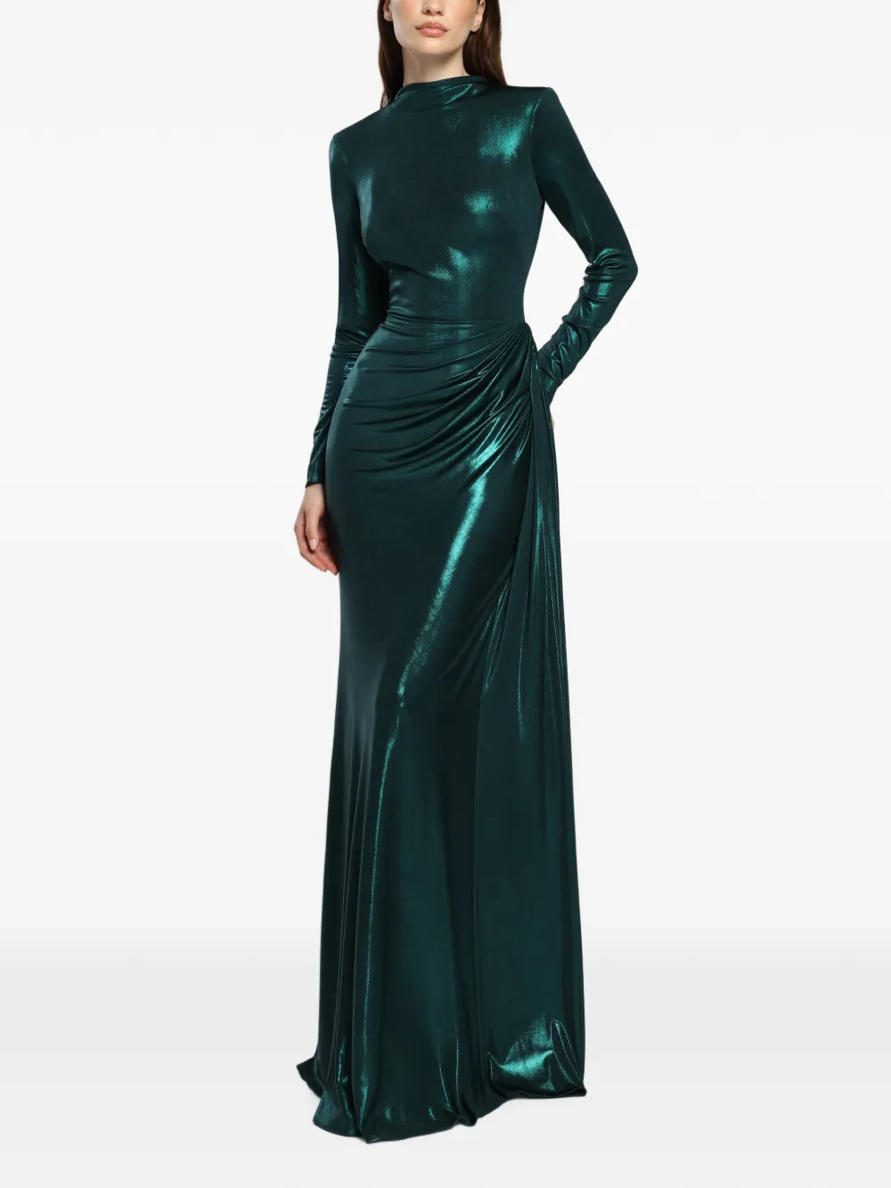 CRISTALLINI Nyssia draped maxi dress