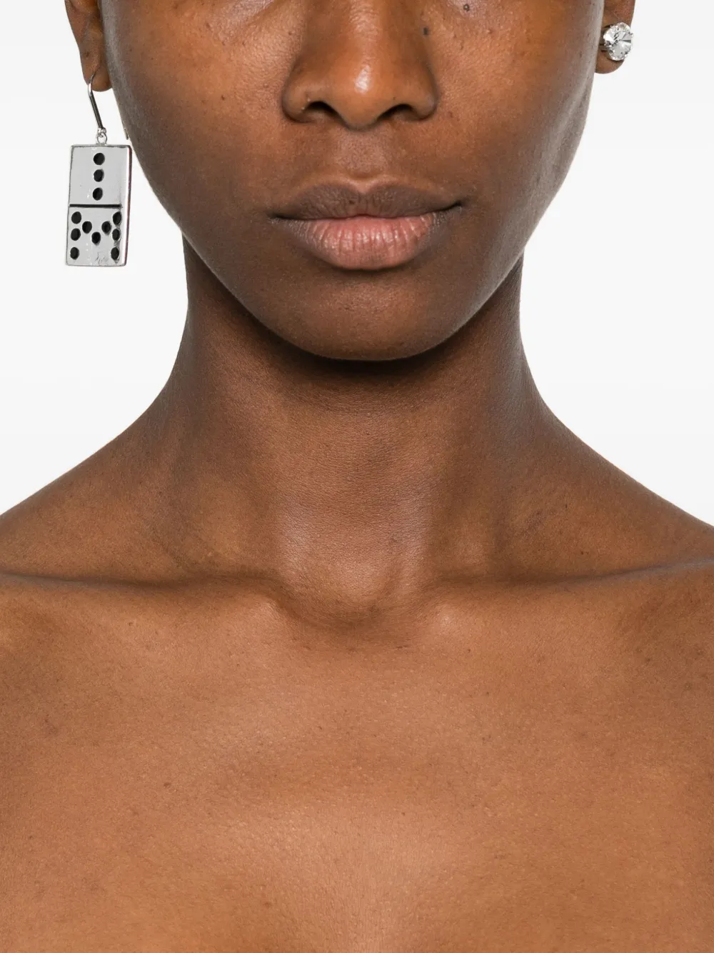 ISABEL MARANT domino embellished earrings - Zilver