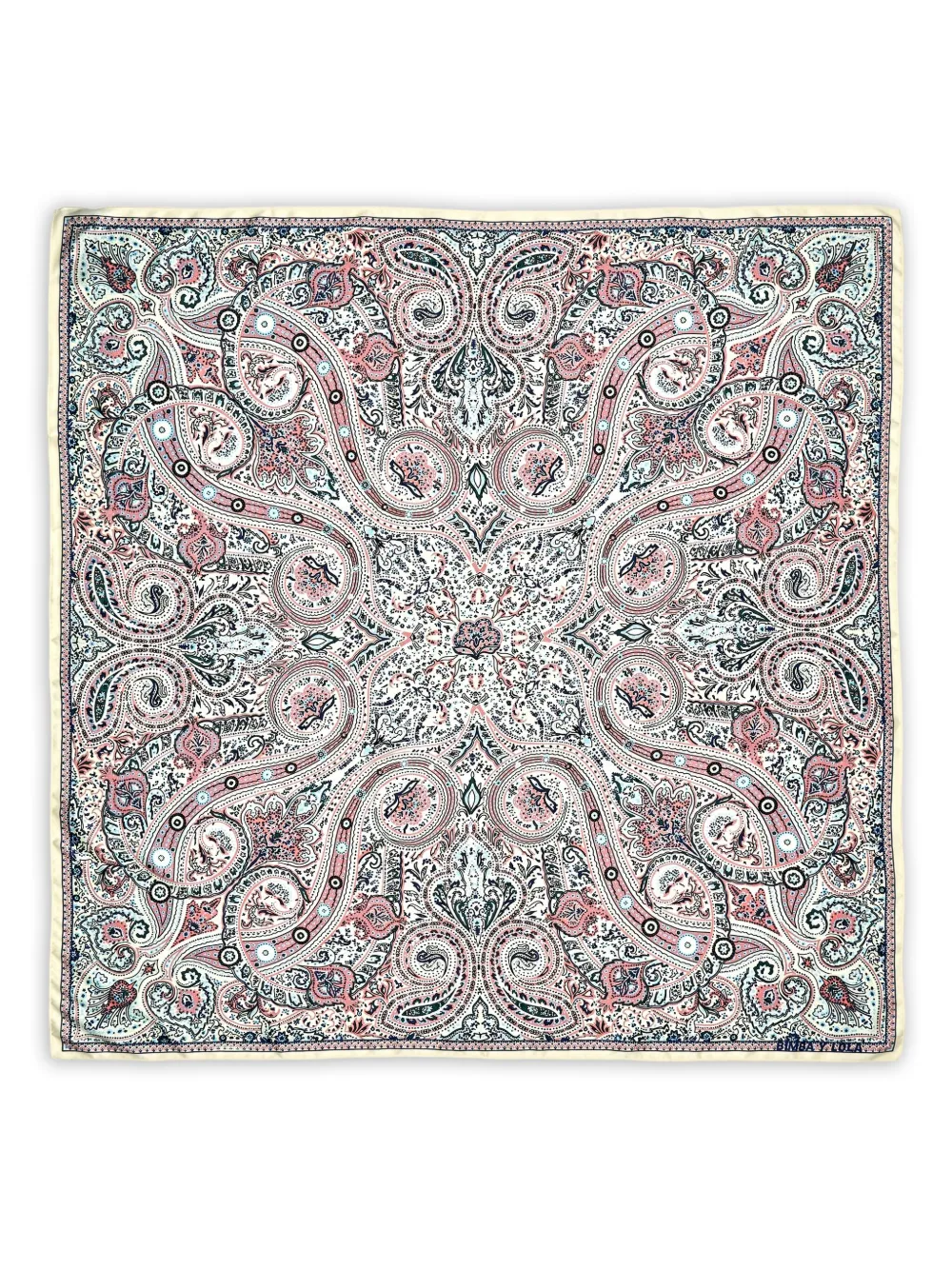 Bimba Y Lola Paisley Scarf In White