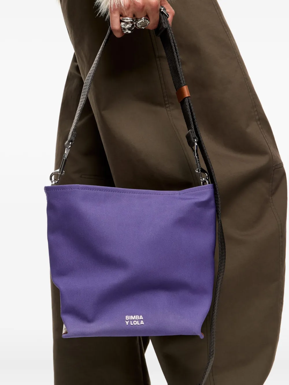 Bimba Y Lola Strap Satchel Crossbody Bag In Purple
