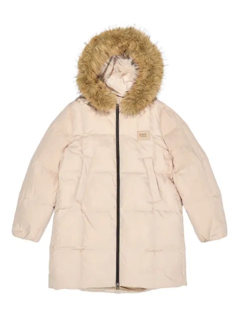 Bimba y Lola fur hooded puffer jacket