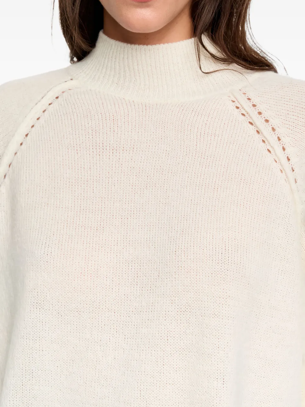 Bimba Y Lola High-neck Openwork Sweater In Multi