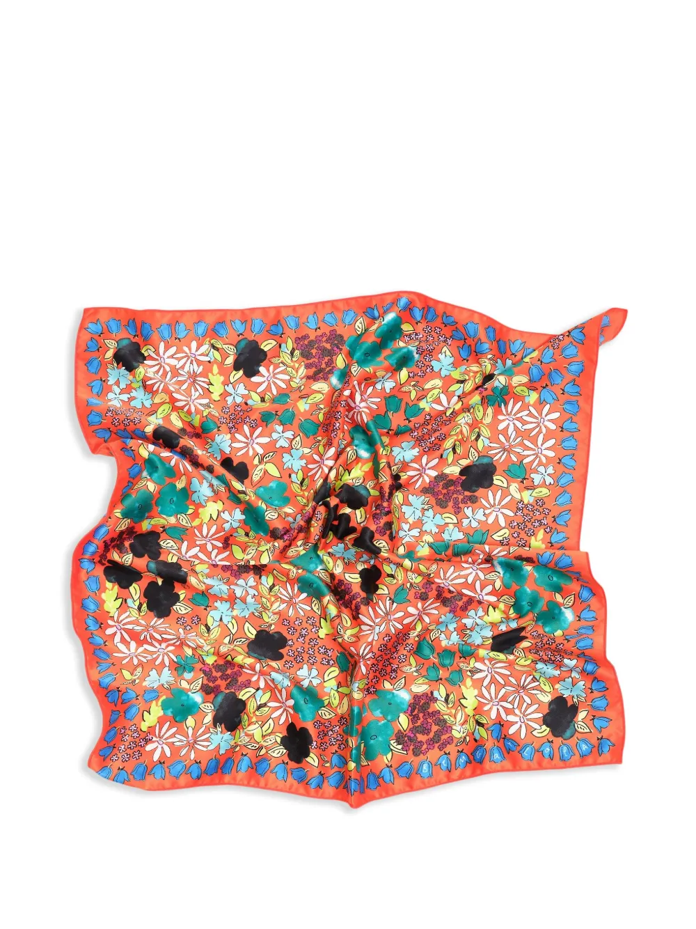 Bimba Y Lola Floral Scarf Charm In Multi